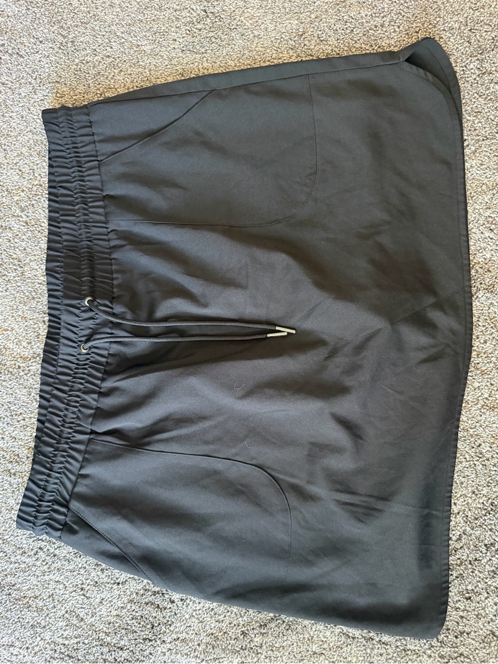 St. John's Bay Black Athletic Skort with Drawstring